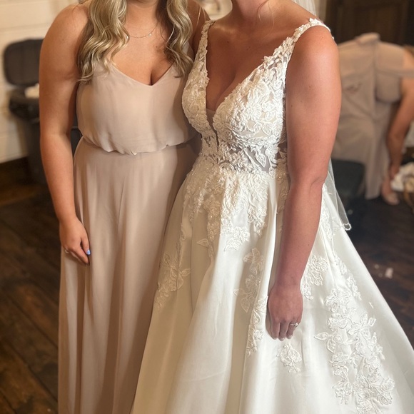 Bridesmaid Dress - Birdy Grey - Taupe - Size Large - Picture 6 of 8